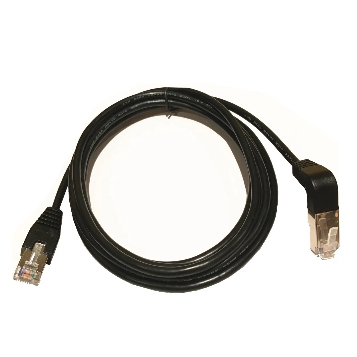 

Cat5 RJ45 Up Angle Network Cable, 3m RJ45 Male to Upward Male 90 Degree Cat 5 Ethernet Cable Cord