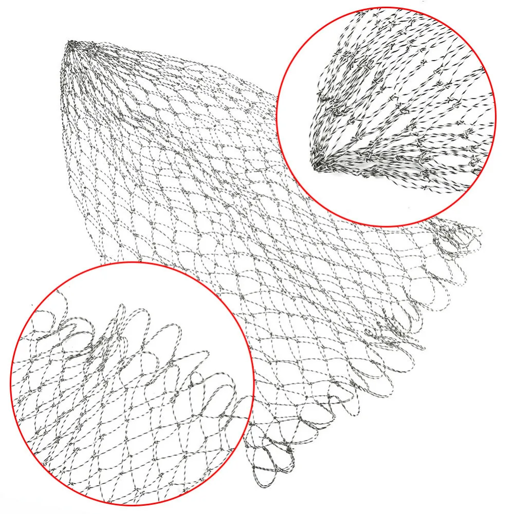 40 см/50 см/60 см рыболовная сеть Складная рыболовная сеть Приманка сачок сетка для наружной морской речной рыбалки аксессуары