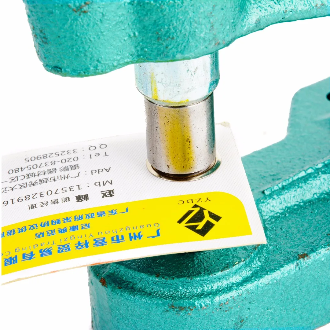 Professional Grommets Machine with 3 Dies And 1500pcs Grommets 6/10/12mm Hand Press Grommet Eyelet Machine Kit Eyelets