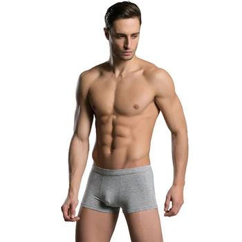 

2018 Fashion Modal Men's Boxers Summer Air Man Underpants In Waist U Protruding Straight Angle Comfortable Male Underwear