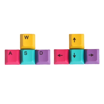 

MantisTek 9Pcs ESC WASD Direcition Keys Double Color Injection Molding PBT Keycaps Key Caps Red White With Keycap Puller