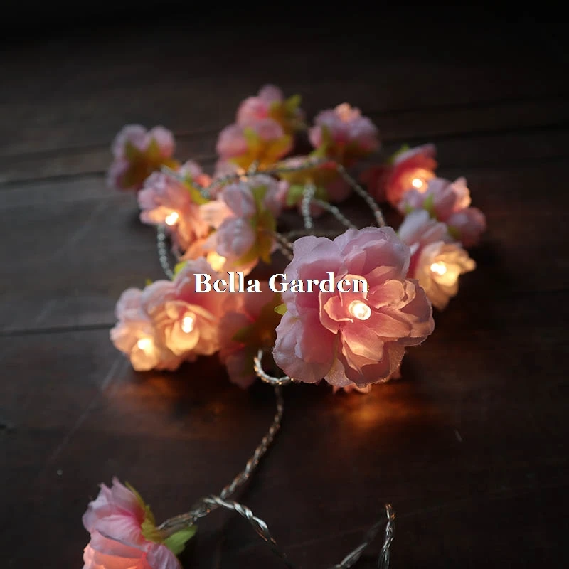Battery pale Pink blush Rose Flower LED Fairy decorative string light for weddings party Christmas bedroom decoration Home Decor Battery pale Pink blush Rose Flower LED Fairy decorative string light for weddings party Christmas bedroom decoration Home Decor