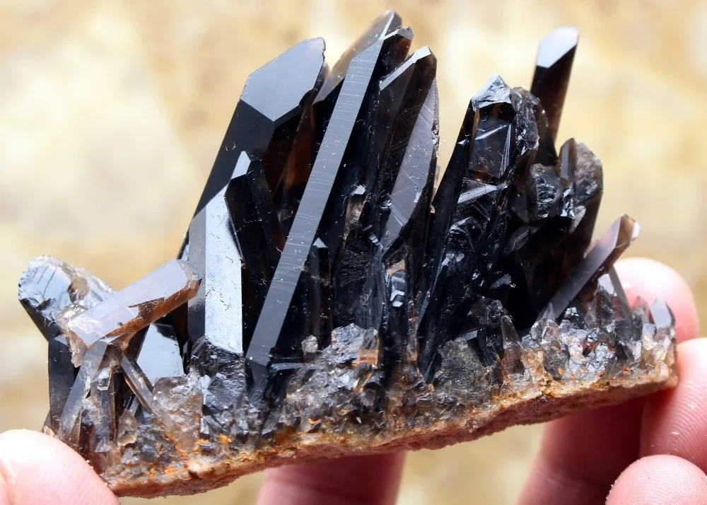

2"-3"120g Rare natural beautiful black quartz crystal cluster tibetan specimen