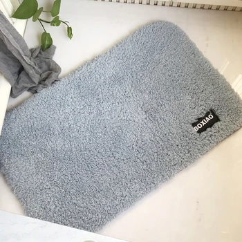 

Bathroom Carpets Absorbent Non-slip Floor Mat Soft Thicken Plush Shower Mat Bath Bathroom Floor Foam Rug Bedroom bedside mat