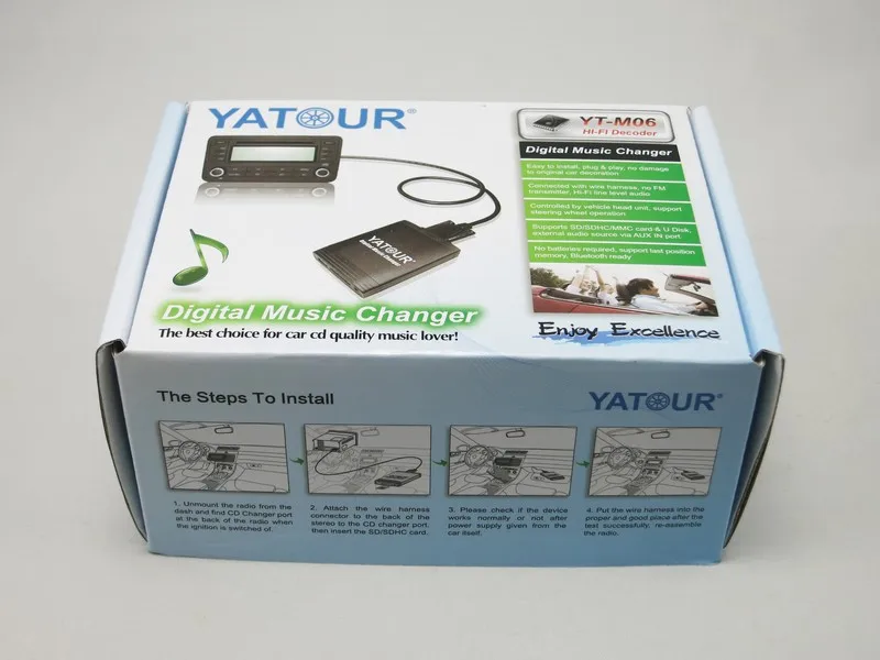 Yatour автомобильное радио USB SD AUX в комплекте для Toyota Lexus 5+ 7PIN