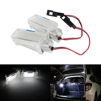 

ANGRONG 2x LED Footwell Door Courtesy Light Glove Box Trunk Luggage Lamp For AUDI A1 A2 A3 S3 A4 B5 B6 B7 B8