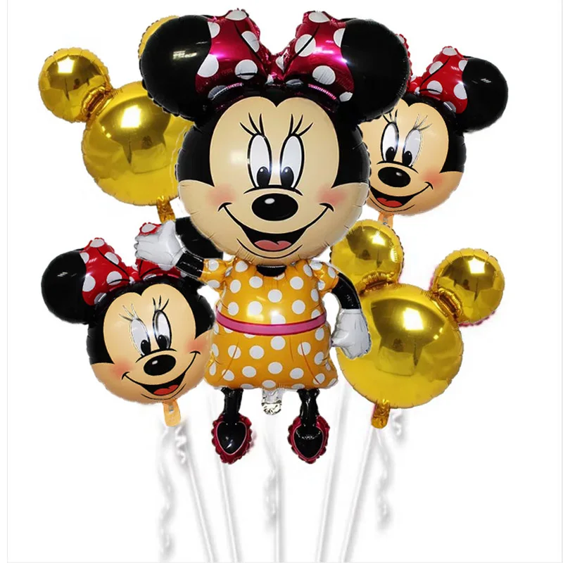 5 piezas mickey minnie mouse de aire globos de papel de aluminio Feliz cumpleaños globos bebé ducha muchacho 1st chica decoración de la fiesta de cumpleaños globos 5 piezas mickey minnie mouse de aire globos de papel de aluminio Feliz cumpleaños globos bebé ducha muchacho 1st chica decoración de la fiesta de cumpleaños globos