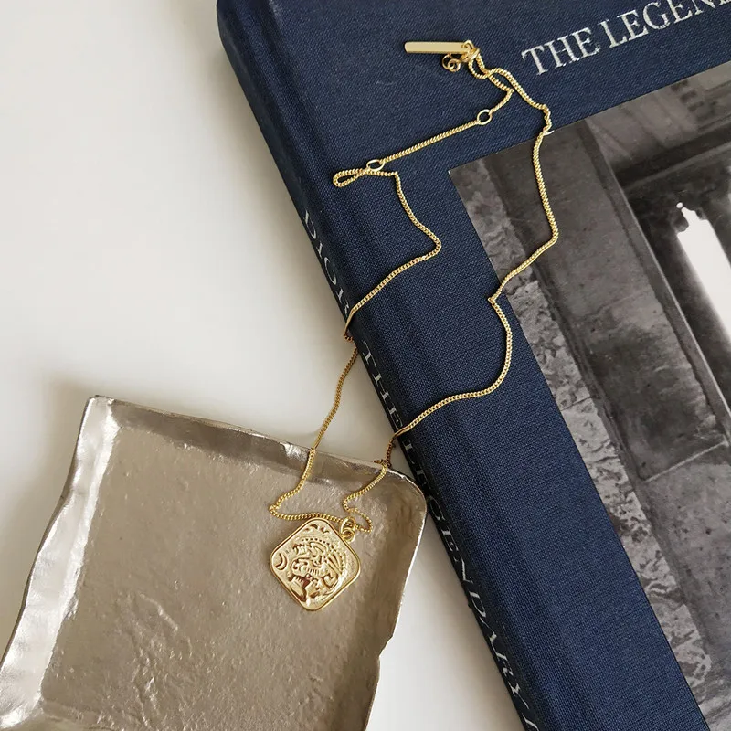 LBLS Necklace Women Gold Color Necklaces Pendants in Real Silver 925 Sterling Silver Necklace Vintage Figure Gift Chain Jewelry (3)