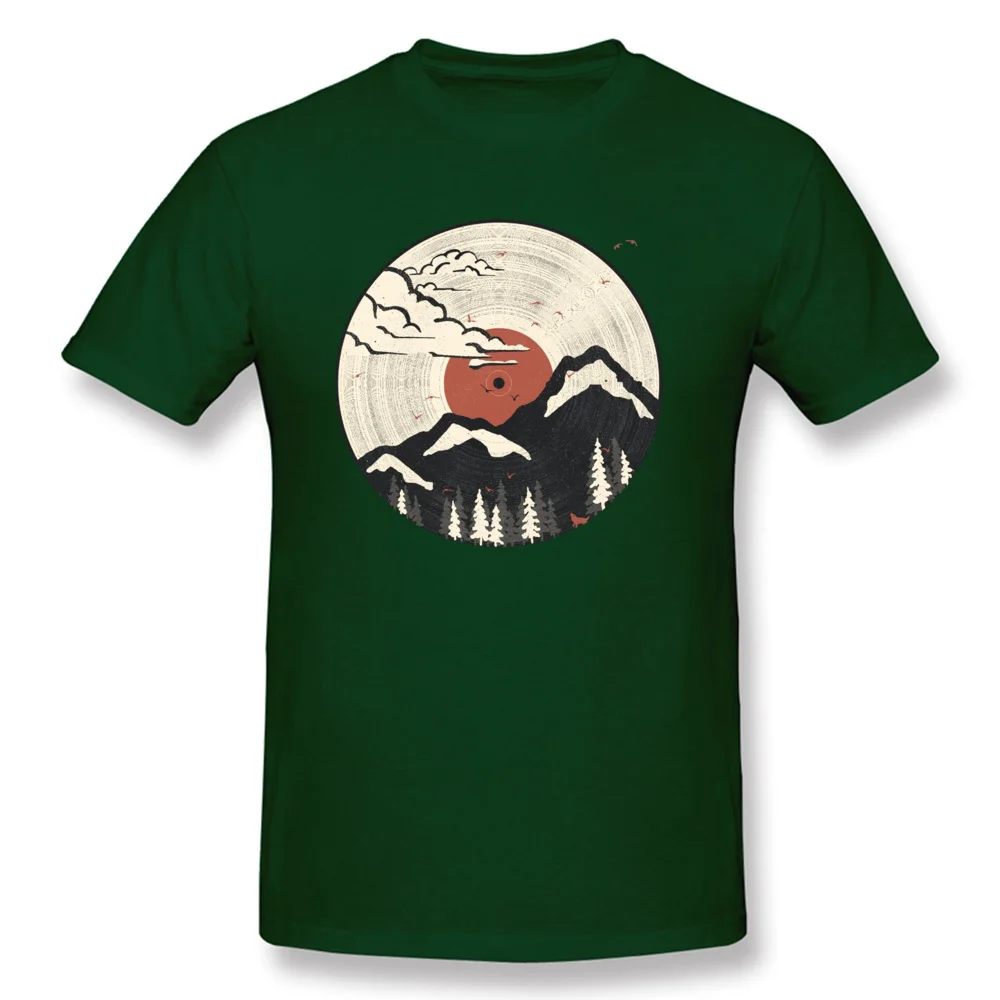 Normal Vinyl-Disc- Short Sleeve Summer Autumn Tops Tees 2018 New Fashion Round Neck 100% Cotton Fabric T Shirt Man T-Shirt Vinyl-Disc- dark