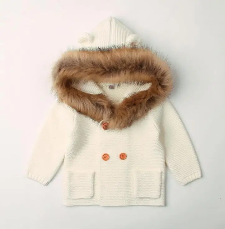 Camisola do Bebê para Meninos Outono com Capuz Colar de Malha da Criança do Bebê das Meninas dos Meninos Jaqueta e Cabolsa Cardigan Falso Camisola Menina Pullover 21 High Quality Mamãe e Bebê