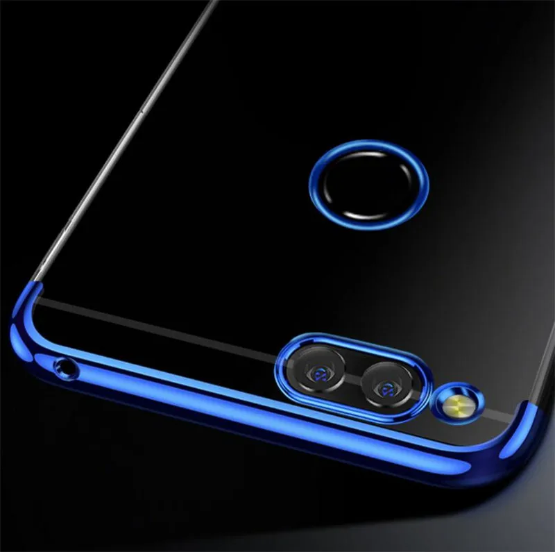 Plating Full Protection silicon Cover Case y6 prime 2018 case4