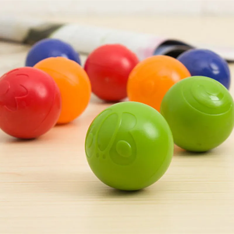 4 шт./лот Экологичные разноцветный прыгающий мяч игрушки для погремушки захватывающие мяч Развивающие наружное, спортивное, игрушечное для