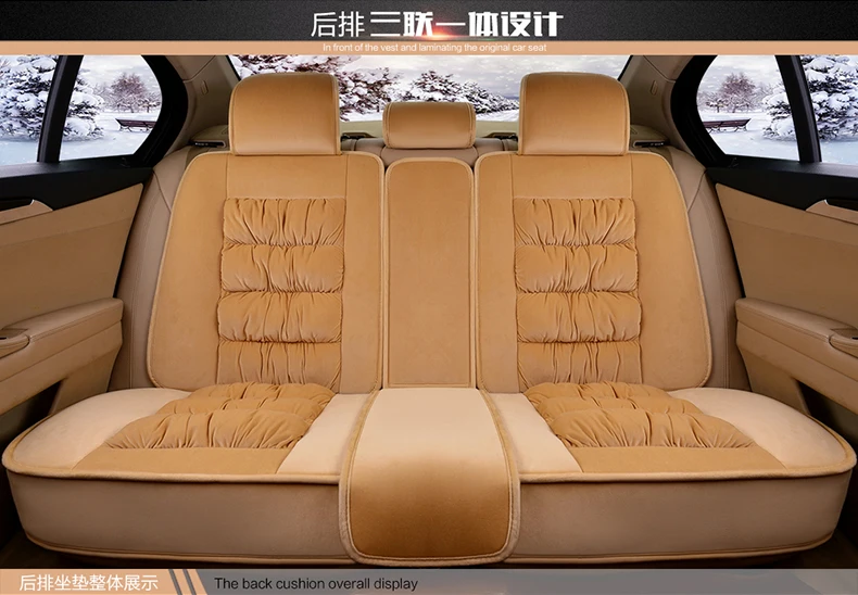 

3D Winter Seat Mats Cushion For Volvo C30 S40 S60L V40 V60 XC60 XC90 Fully Enclosed Short Plush Seat Cover