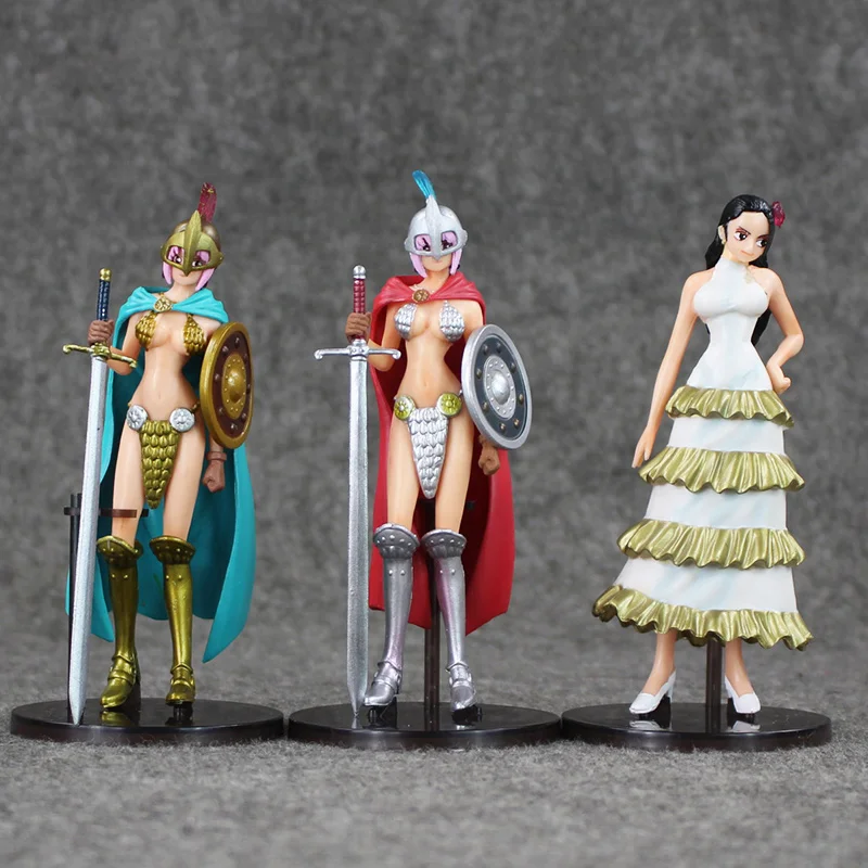 Rebecca Cavendish Boa Hancock Trafalgar Law Figure set 6pcs 1314cm One piece Merchandise Up