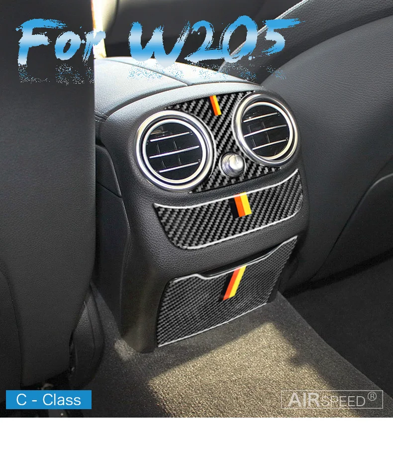 Mercedes C-Klasse W205 Klimaanlage hinten Carbon Faserabdeckung Unterteil Mercedes C-Klasse W205 Klimaanlage hinten Carbon Faserabdeckung Unterteil