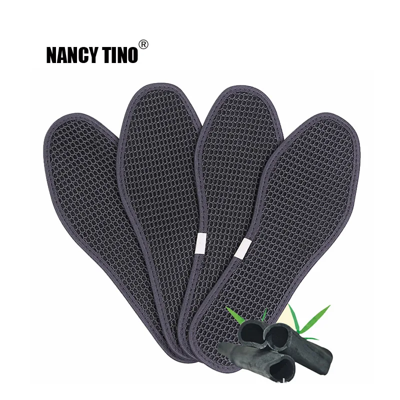 

5Pairs/Lot Insoles For Shoes Bamboo Charcoal Shoe Insoles Deodorant Antibacterial Breathable Shoe Pads Outdoor Hiking Insoles