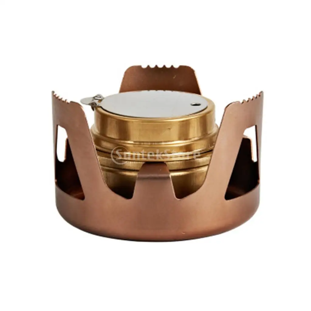 

2pcs Alcohol Stove Pot Stand Portable Spirit Burner Stove Rack Holder Copper