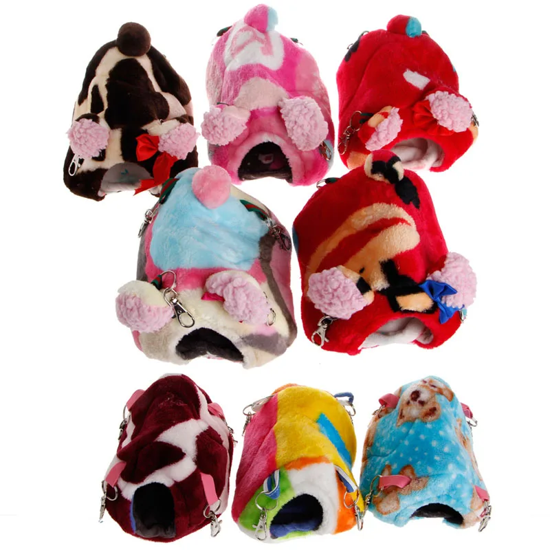

Cute Hanging Small Animal Pet Rabbit Hamster House Bed Rat Winter Cage Warm Comfortable Nest Jaulas Drop shipping