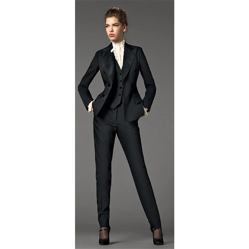 Акция Женские Вечерние брюки костюмы изготовленный на формальный заказ Женский костюм офисный бизнес для женщин офисная одежда