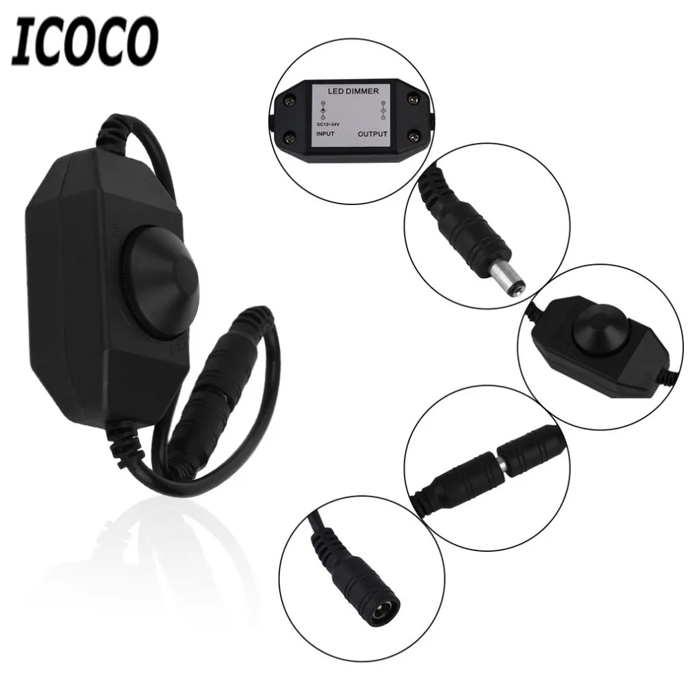 ICOCO Новое поступление DC 12 V 24 управление встроенный Ручной диммер переключатель