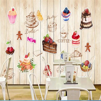 

beibehang Customized large-scale personalized advanced silk cloth hand-painted cake West Point 3d wallpaper background wall