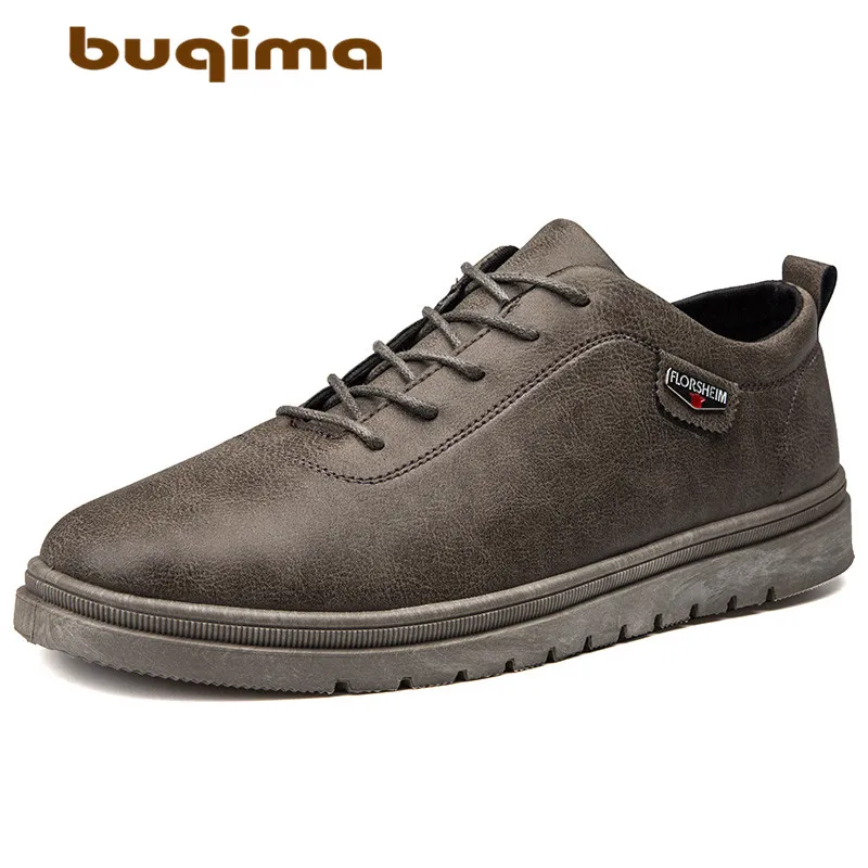 

buqima leer Mannen board schoenen Flats bullock fashion Business Lace Up Luxe Oxfords Schoenen Summer breathable sneakers