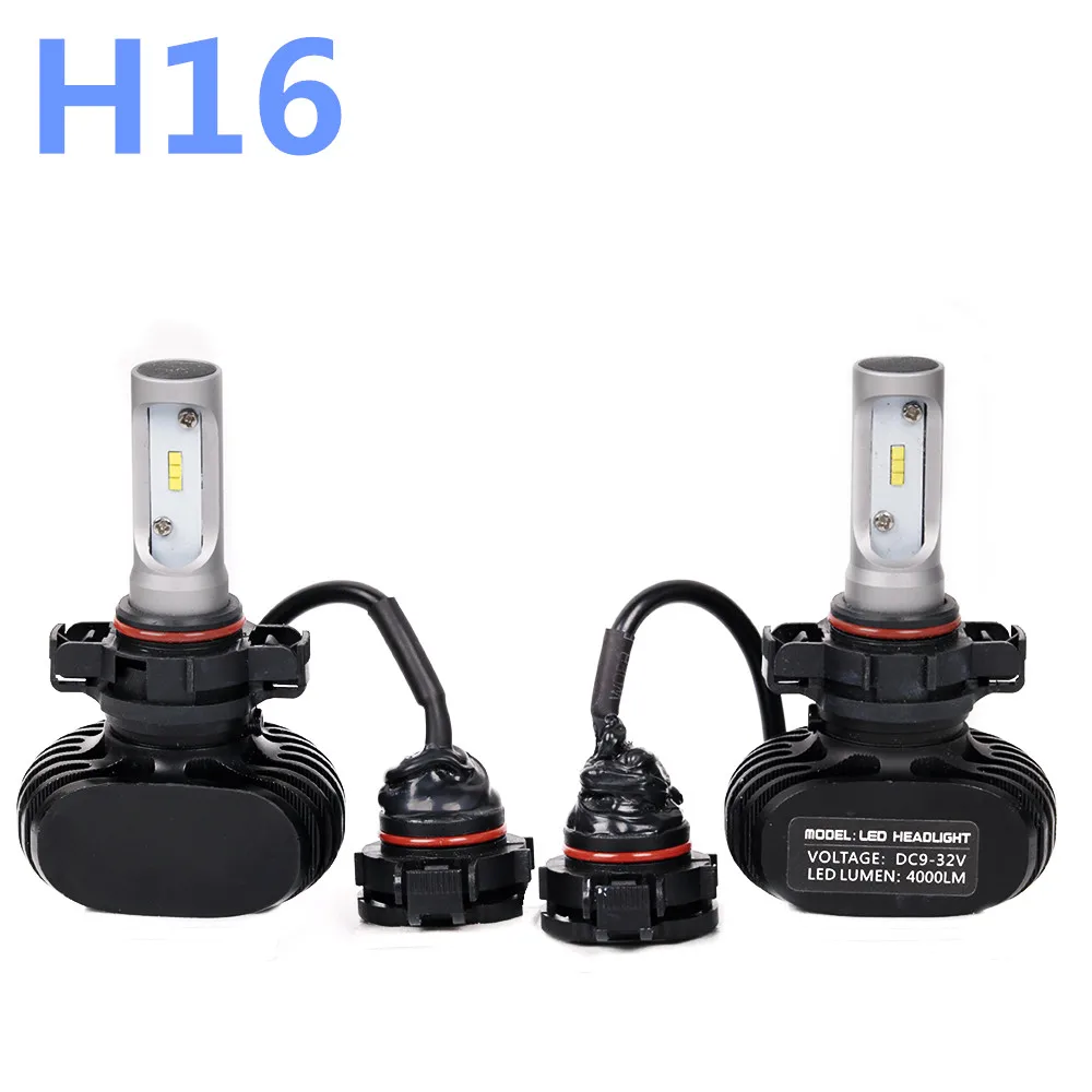 H16 Led Headlight Single Beam Car Led Headllamp CSP Bulb 6500K 50W