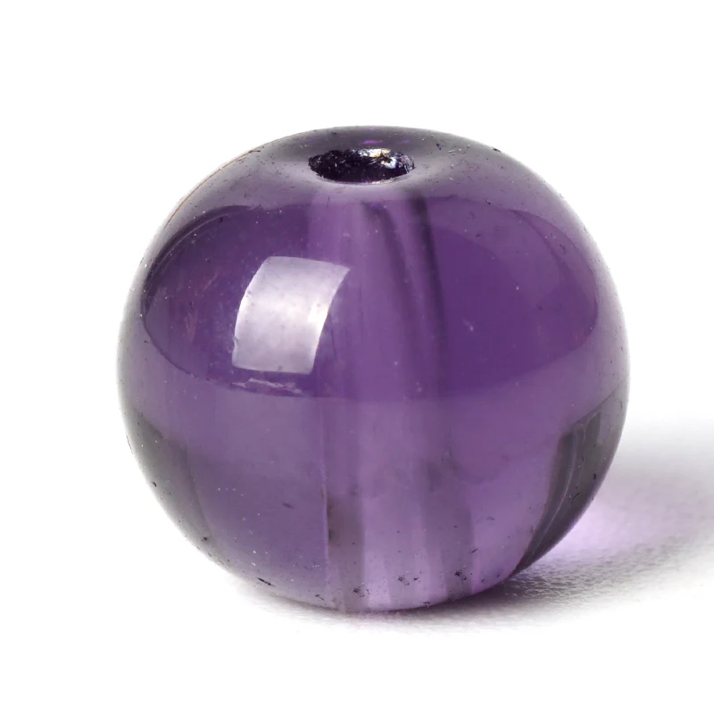 Фиолетовые кристаллы аметиста Стекло круглые бусины повседневные Свободные Spacer Бусины 6/8/10 мм Палочки Размеры аксессуары из бисера для Браслеты решений - Цвет: Purple Glass Bead