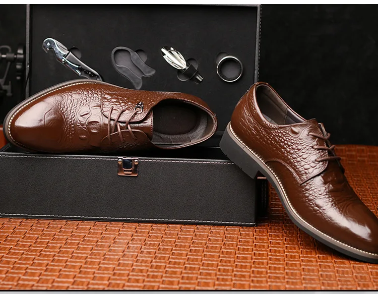 Мужская обувь, Весенняя деловая повседневная обувь из натуральной кожи, мужская модельная Роскошная офисная обувь, мужские дышащие