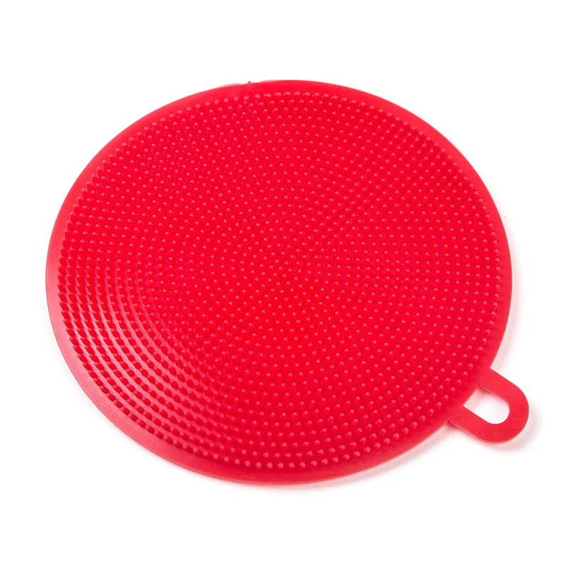 Wonderlife многофункциональная силиконовая щетка для мытья посуды, волшебная губка для мытья посуды, кастрюля для мытья, кухонный инструмент для мытья - Цвет: Red