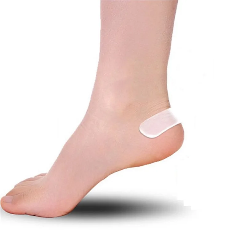 2 пары самоклеящихся прозрачных силиконовых гелевых подушек для пятки, подушечек для ног, подушечек для обуви, стельки, протекторы, накладки, инструменты для ухода за ногами