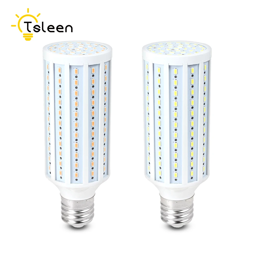 

5730 SMD LED Corn lamp E27 31 58 74 105 140 170 LEDS Bulb light 220V ampoule led bombilla For Downlight Crystal chandeliers