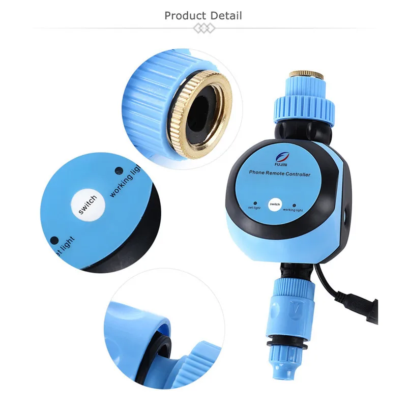 Automatic Intelligent Electronic Water Timer Smart Phone Remote Garden Irrigation Controller Watering System Solenoid Valve Hose