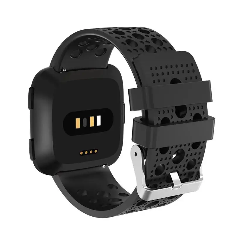 

2018 New Soft Silicone Smart Watch Replacement Sport Perforated Band Watch Strap For Fitbit Versa