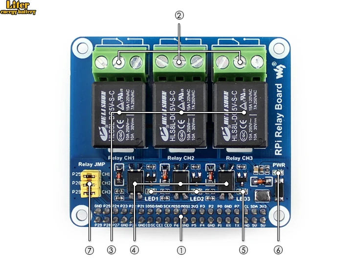 Плата реле питания Raspberry Pi Плата расширения, для Raspberry Pi A+/B+/2B/3B/3B+ для домашней автоматизации Интеллектуальная