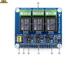 Плата реле питания Raspberry Pi Плата расширения, для Raspberry Pi A +/B +/2B/3B/3B + для домашней автоматизации Интеллектуальная