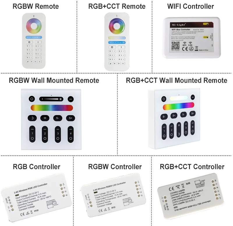 HOTOOK WI-FI LED Управление Лер RGBW RGB CCT 2.4 г Беспроводной touch Панель РФ дистанционного 4/6/8 зоны настенный телефон приложение Управление для полосы