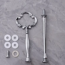 Поднос Тарелка стенд полка свадебные украшения партии 1 шт. день рождения металлическая ручка цинковый сплав фруктовый десерт 2/3 слоев