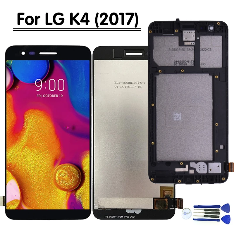 Оригинальный Для LG K4 2017 M160 ЖК-дисплей сенсорный экран дигитайзер замена