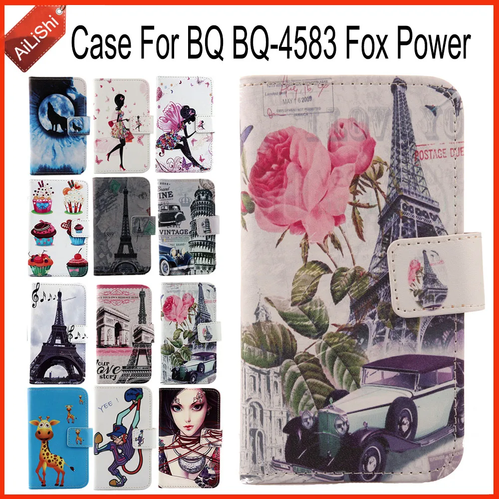 

AiLiShi Factory Direct! Case For BQ BQ-4583 Fox Power Flip PU Leather Case Exclusive 100% Special Phone Cover Skin+Tracking Hot
