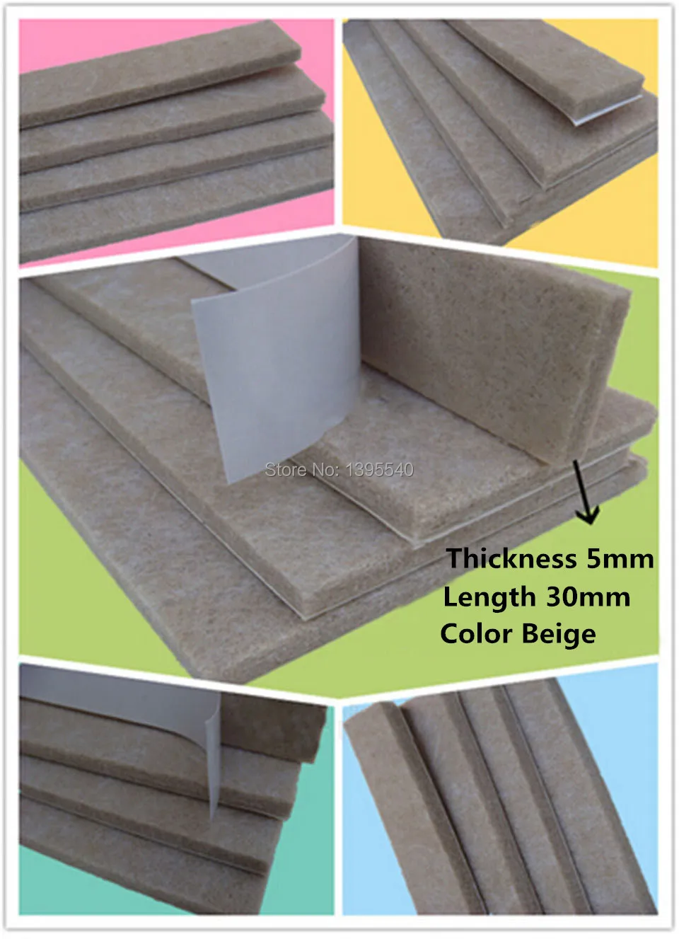 Buy New 1pc 30X10mm Table Leg Pads Adhesive Furniture