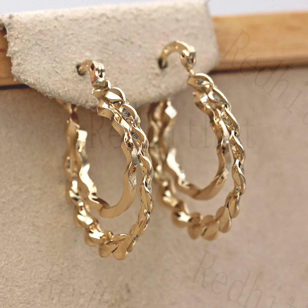 women's Bohemian Earrings for Women Gold Fashionable simple earrings Earring Circle Hoop Earrings Trendy Wedding Jewelry