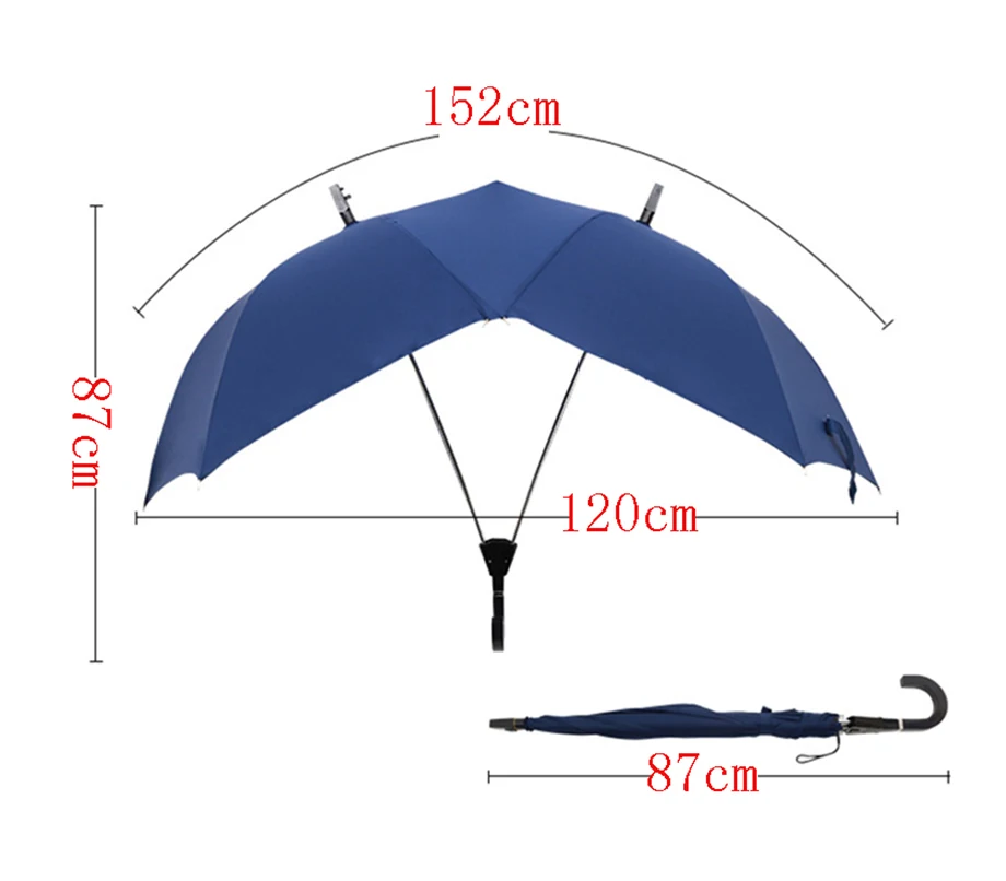 Автоматический зонтик для двух человек, зонтик для влюбленных пар, зонтик с двумя головками, мужской зонт, модный зонтик для дождя и женщин