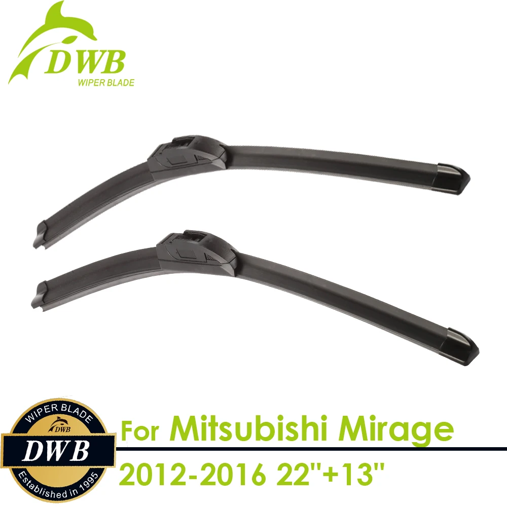 Wiper Blades for Mitsubishi Mirage 2012 2016 22"+13", 2pcs free