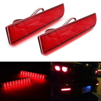

Pair LED Rear Bumper Reflector Light Red Car Driving Brake Stop Fog Trim Molding Tail Lamp For Mitsubishi Lancer Outlander