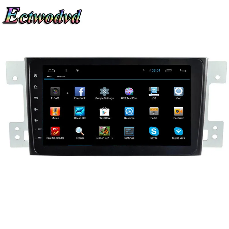 Top Ectwodvd 8inch Octa Core Android 8.1 Car DVD GPS Navigation Radio Stereo for Suzuki Grand Vitara 2005 2006 2007 2008 2009-2015 3