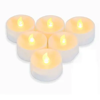 

Pack of 6 Timer LED Candles,Battery Operated Tealights by AAA Battery,Battery not included,Decorative Timer Candles For Home