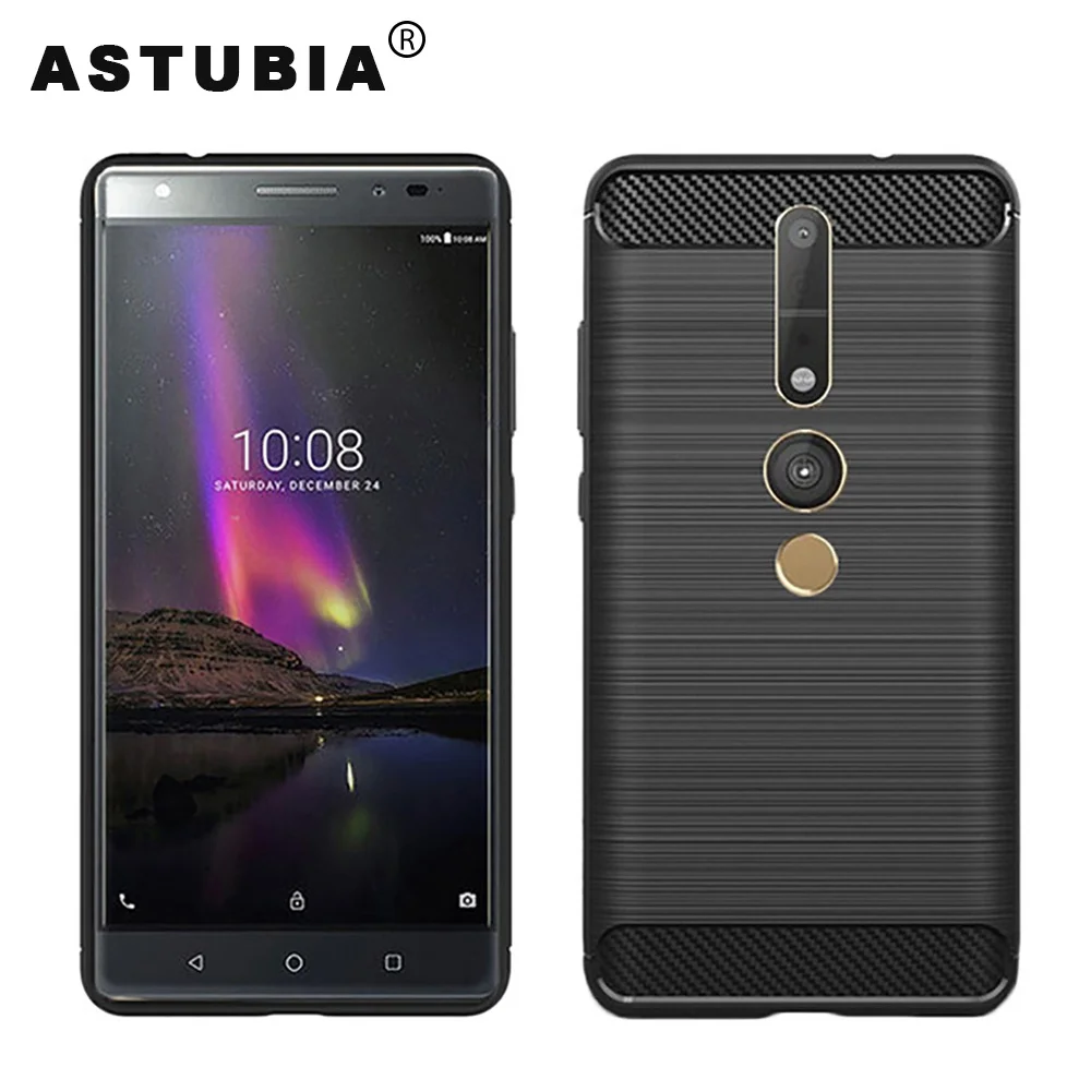 

For Lenovo Phab 2 Pro Case Luxury Slim Armor Carbon Fiber Soft Case For 6.4 Inch Lenovo Phab2 Pro Case For Lenovo PB2-690 Cover