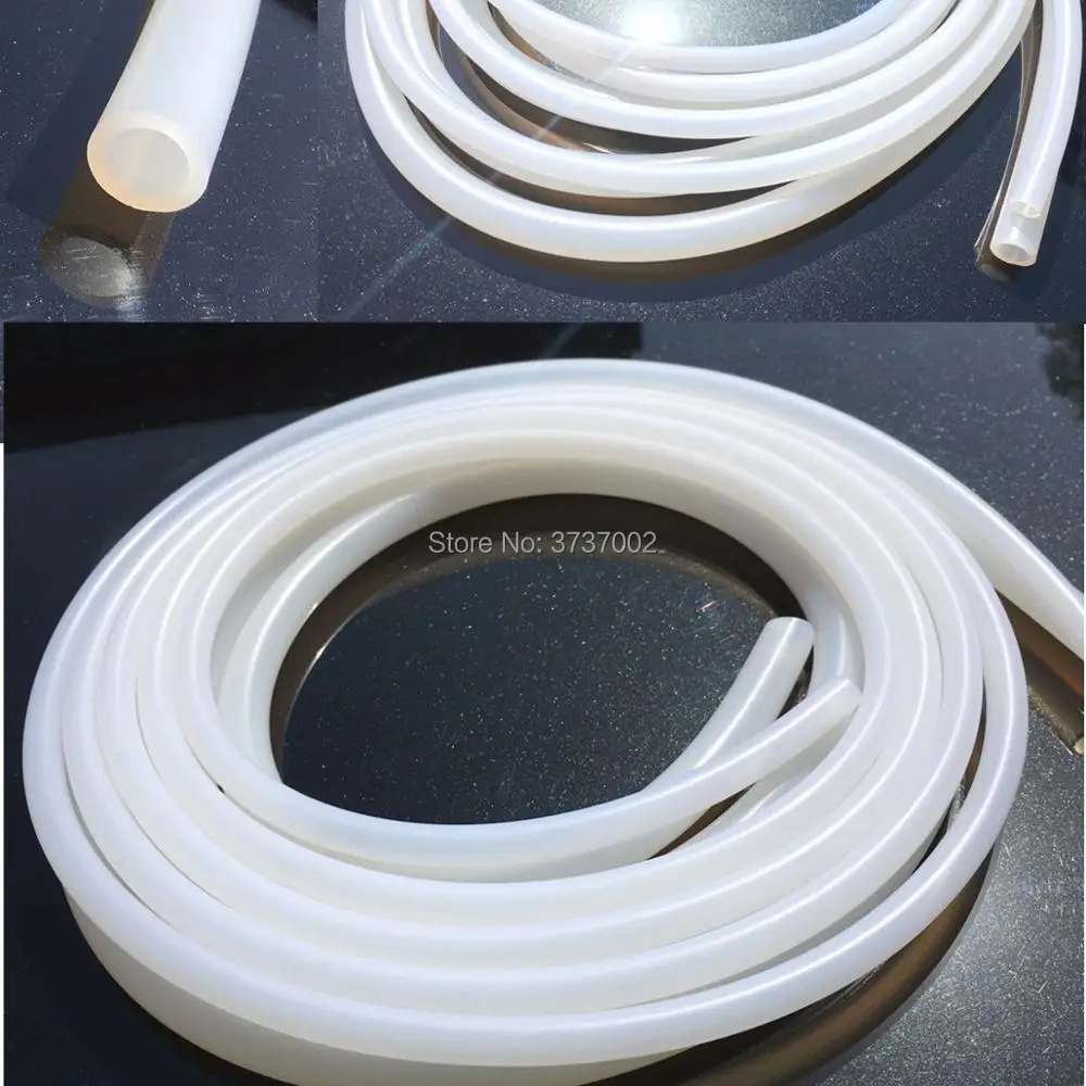 

1M Silicone Tube 12Sizes Translucent Pipe Non-toxic High and low Temperature Plubing Hoses Soft Silicone Rubber Tubing