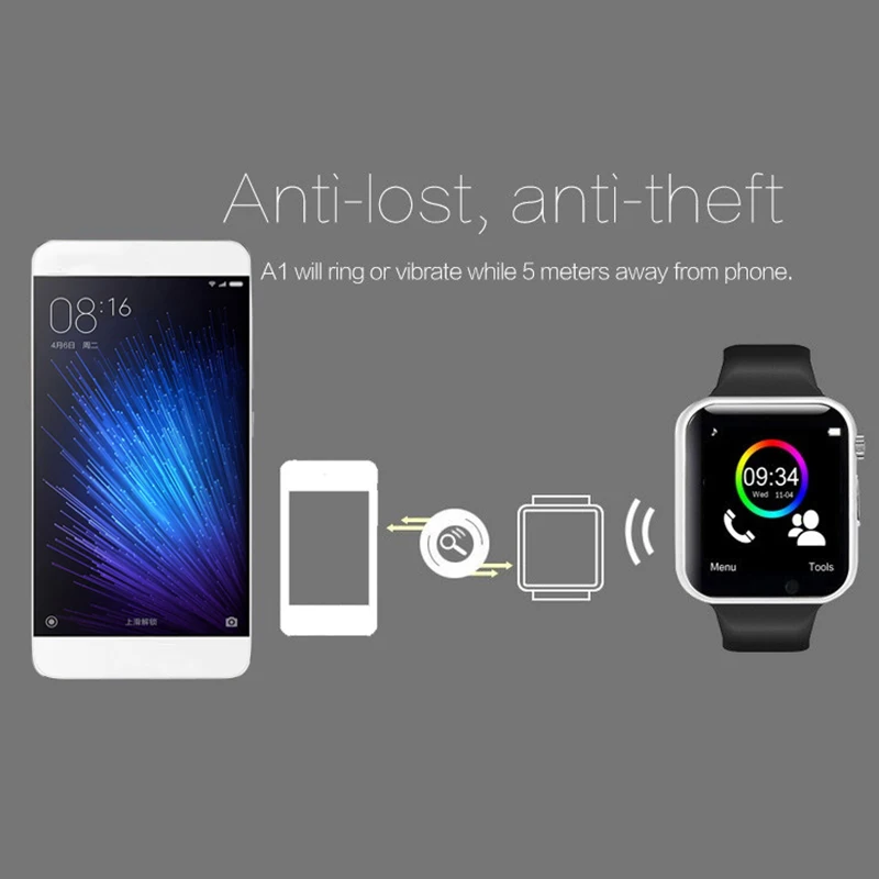  Bluetooth A1 Smart Watch Sport Wristwatch Support 2G SIM TF Camera Smartwatch For Android Phone PK  - 4000185388061